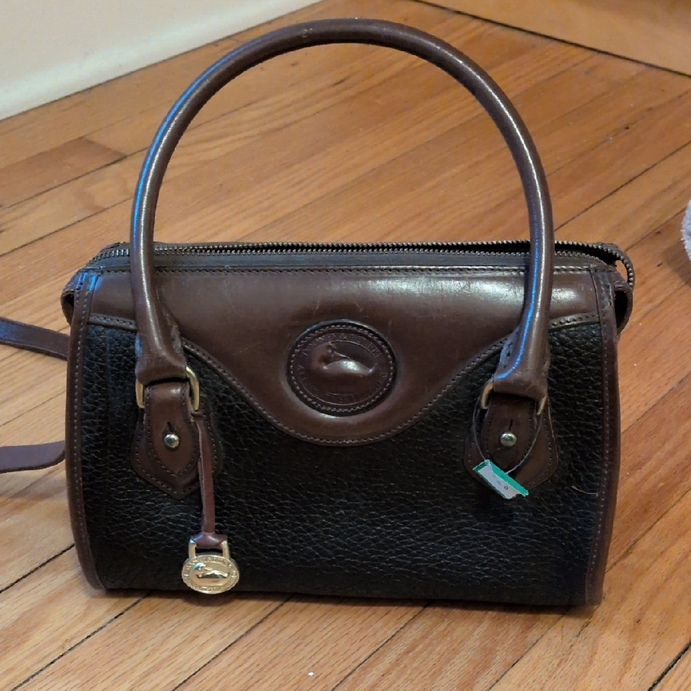 Dooney & Bourke Black and Brown Satchel